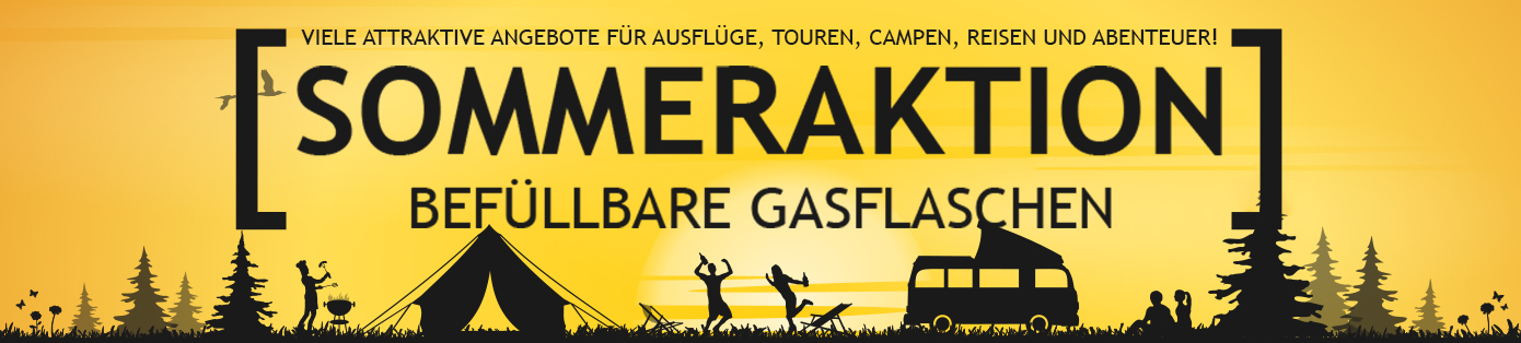 SOMMERAKTION BEFÜLLBARE GASFLASCHEN