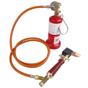 DACHRINNEN LTSET PROFI von GCE mit Schlauch Regler und Propanflasche in Tasche