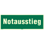 Rettungswegschild "Notausstieg" KNS...