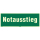 Rettungswegschild "Notausstieg" KNS langnachleuchtend, selbstklebend 297 x 105 mm