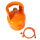 SET Leere orange befüllbare Gasflasche 2 kg Propan Butan Flasche mit Kragen+ Adapter + Umfüllschlauch Propan Butan