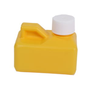 Lötwasserflasche 125ml (Boden 75x55mm), leer, Farbe: gelb