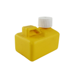 Lötwasserflasche 125ml (Boden 75x55mm), leer, Farbe: gelb