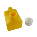 Lötwasserflasche 125ml (Boden 75x55mm), leer, Farbe: gelb