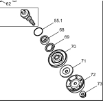 Dolmar/Makita Gleitteller für Motorsense Loch 10,1mm