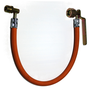 33kg Propan HD - Propanschlauch 6,3x5,0 mm GF-ÜM x AGF-a 0,4 m für Doppelflaschenanschluss