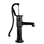 Schwengelpumpe Typ 75 schwarz Gartenpumpe mit Rundflansch