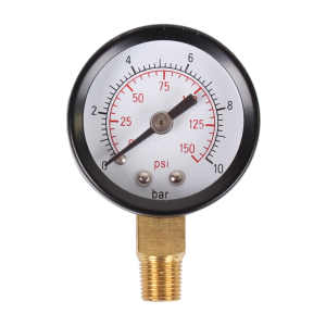 Ersatzmanometer für Druckluftkomponenten 1/8 rechts 40 mm Abgang nach Unten