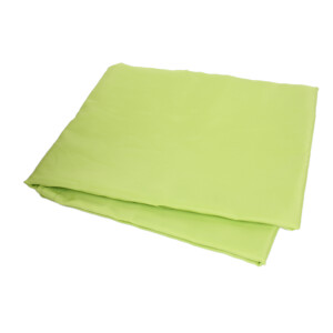Set, Montageset + Sonnensegel apfelgrn 420x140cm mit weien Kappen 10 m Seil