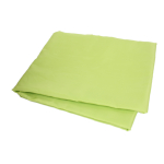 Set, Montageset + Sonnensegel apfelgrün 420x140cm mit weißen Kappen 10 m Seil
