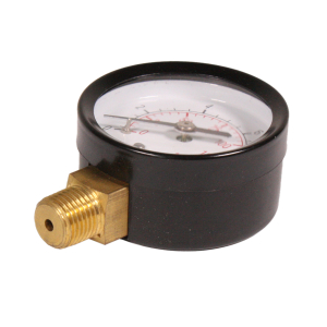 Ersatzmanometer für Druckluftkomponenten 1/4 rechts 50 mm Abgang nach Unten