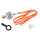 Set Campingregler Propan/Butanregler 50 mbar + 0,8 m Schlauch + Schlüssel + Aufkleber