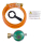 Set Campingregler Propan/Butanregler 50 mbar + 1,50 m Schlauch + Schlüssel + Aufkleber