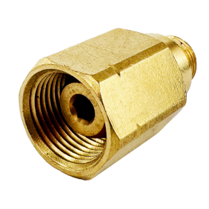 Adapter 3/8lks x 7/16 von wiederbefllbarer Kleinflasche auf Schraubkartusche