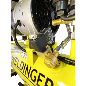 FK65 pro WELDINGER Flsterkompressor 90 l Luftabgabe innenbeschichteter Tank 9 bar max