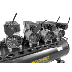 FK360 pro WELDINGER Flüsterkompressor 9bar 360l Abgabeleistung variabel einstellbarer Druckschalter