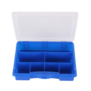 Sortimentskasten mit 7 Innenfchern 180 x 150 x 36 mm blau