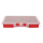 Sortimentsbox leer rot groß mit 9 Fächern 275 x 180 x 41 mm