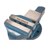 WELDINGER Schraubstock pro 125 mm Backenbreite feste Basis Rohrspannbacken
