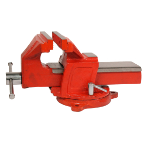 WELDINGER Schraubstock eco 125 mm Backenbreite 360 drehbar unzerbrechlich rot