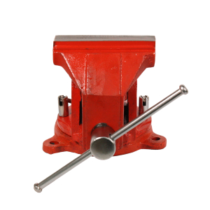 WELDINGER Schraubstock eco 125 mm Backenbreite 360 drehbar unzerbrechlich rot