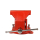 WELDINGER Schraubstock eco 150 mm Backenbreite 360° drehbar unzerbrechlich rot