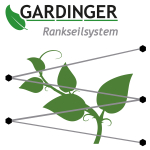 GARDINGER Rankhilfe Rankseilsystem Edelstahl mit Schrauben und 10 m Edelstahldraht