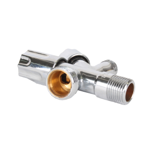 Waschgerte-Eckventil verchromt mit RV, Comfortgriff 1/2 x10mm x 3/4