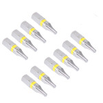 1/4" Color-Bit Torx hochvergüteter Bit farbig markiert TX10-10Stück