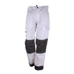 Workpower Arbeitsbundhose Größe 48-56 weiß/ grau