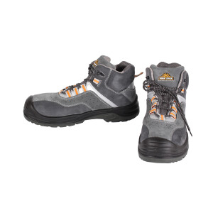 Workpower Sicherheitsstiefel Größe 43 S1P Toledo Profi Line schwarz/grau/orange