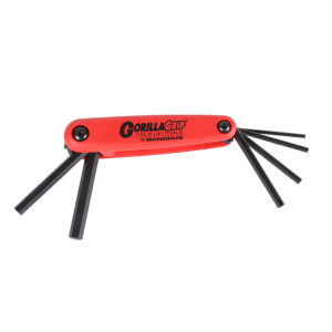 Gorilla Grip Tools Winkelschlüssel-Sechskant-Satz 6-teilig mit Klapphalter HF6M