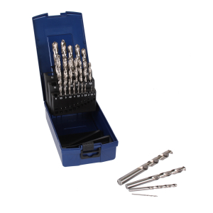 WELDINGER HSS-GK DIN 338 Metallbohrerset 25-teilig 1-13,0 mm 0,5 mm steigend profilgeschliffen (Spiralbohrer)