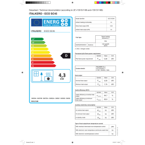 Außenwand-Gasheizgerät Eco SC45 Erdgas 4,33 KW mit Piezozündung + Abgasrohrset
