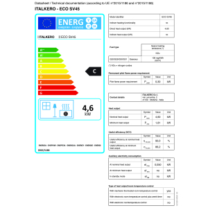 Außenwand-Gasheizgerät Eco SV45 Propan 4,60 kW mit Piezozündung, Warmluftgebläse und Abgasrohrset