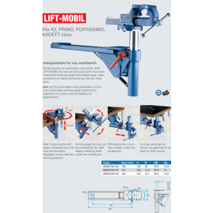 Lifter / Klappgerät   professional für Schraubstock Fortissimo