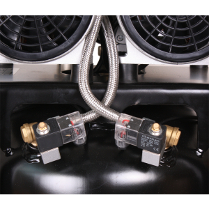 FK320 pro up WELDINGER Flsterkompressor 2x1100 W 90 l Tank innenbeschichtet