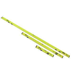 BMI neon Profi-Wasserwaagen SET mit Magnet  40cm 100cm und 180cm