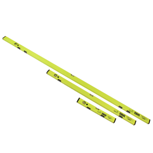 BMI neon Profi-Wasserwaagen SET ohne Magnet  40cm 100cm und 180cm