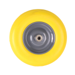 Schubkarrenrad pannensicher 400-8, gelb Stahlfelge 75mm...