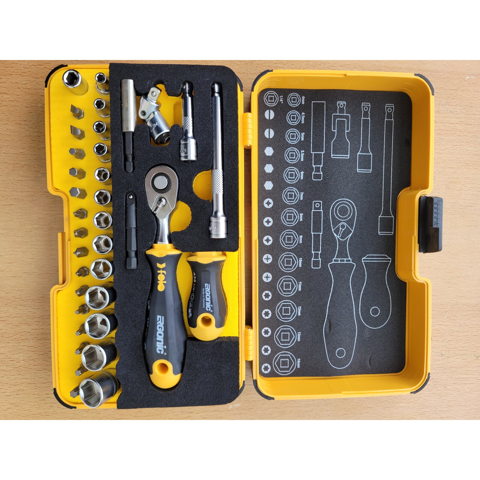 Felo Steckschlüsselbit-Set – Magnetisch, 6-teilig, Für Schraubendreher, Vielseitiges Werkzeug-Zubehör