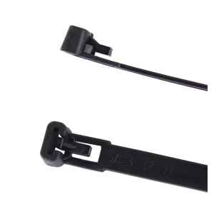 Mehrweg-Kabelbinder, wiederlsbar 4,8 x160 mm, 100 Stck, schwarz