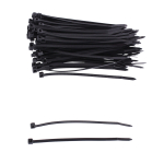 Mehrweg-Kabelbinder, wiederlösbar 4,8 x160 mm, 100 Stück, schwarz