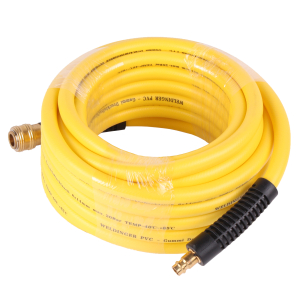WELDINGER Druckluftschlauch 10 m Gummi-PVC 8 x14 mm mit Messingkupplungen