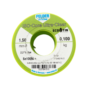 Bleifreies Elektroniklot ISO-Core Ultra Clear 1 Ø 1,5 mm 100 g