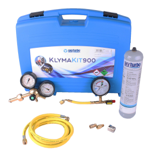 KLYMAKIT 900 mit Stickstoff von Oxyturbo Klimakit für Servicearbeiten an Klimaanlage