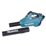 Makita Akku-Gebläse DUB 362 PT2 2 x18 V mit 2 Akkus 5Ah + Doppelladegerät (Laubbläser)