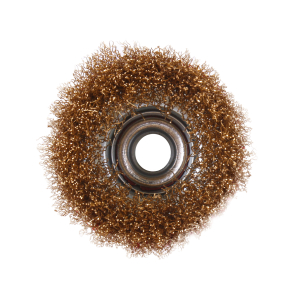 Messingdraht-Topfbrste gewellt M14  75 mm