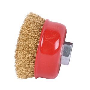 Messingdraht-Topfbrste gewellt M14  75 mm