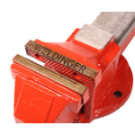 WELDINGER Schraubstock eco 80 mm Backenbreite unzerbrechlich rot